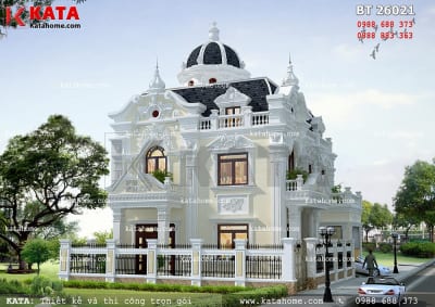 Biệt thự lâu đài 2 tầng tân cổ điển tráng lệ tại Móng Cái