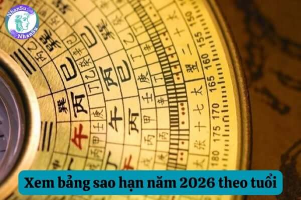 Bảng xem sao hạn 2026 chuẩn phong thủy