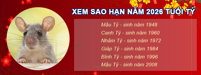 Bảng xem sao hạn 2026 chuẩn phong thủy