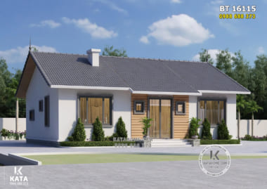 Mẫu nhà 1 tầng 130m2 3 phòng ngủ 700 triệu đơn giản đẹp – Mã số: BT 16115