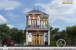 Thiết kế nhà mái nhật 2 tầng mặt tiền 6m hiện đại đẹp – BT 25237