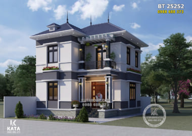 Mẫu nhà 2 tầng mái Nhật 800 triệu 03 phòng ngủ đẹp – BT 25252