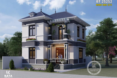 Mẫu nhà 2 tầng mái Nhật 800 triệu 03 phòng ngủ đẹp – BT 25252