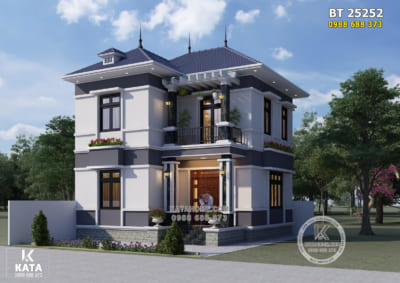 Mẫu nhà 2 tầng mái Nhật 800 triệu 03 phòng ngủ đẹp – BT 25252